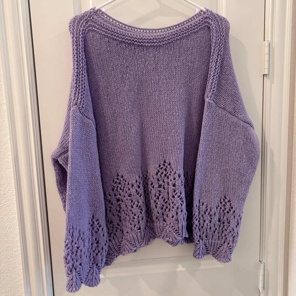 Lavender Knit Women's Sweater